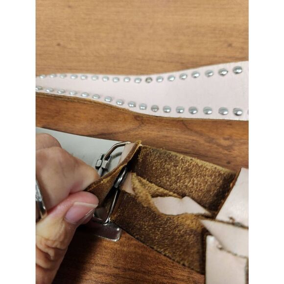 Harley-Davidson XL Pink and silver studded belt with removable buckle - Picture 10 of 10